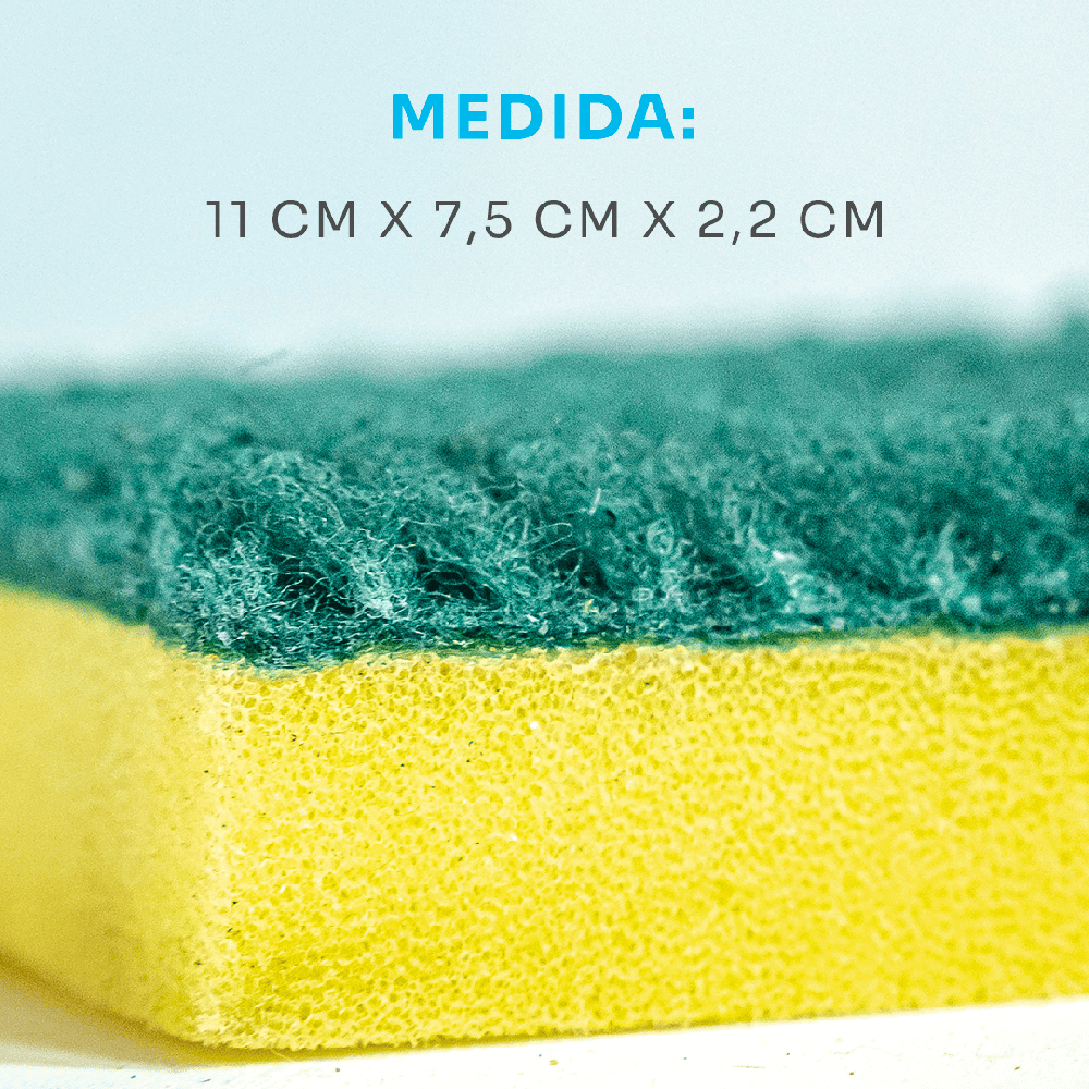 Esponja de Limpeza Máximo! Multiwaves 11cm X 7,5cm - 3 Unidades