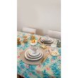 Toalha de Mesa Retangular 6 Lugares 1,50m x 2,10m - Linha Limpa Bem Cor:Guy Acácia;Tamanho:6 Lugare