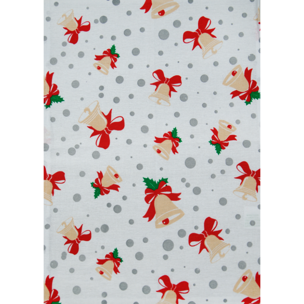 Pano de Prato Reno Metalizado Natal - 59cm X 40cm