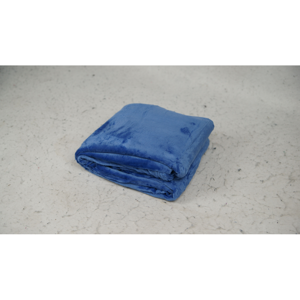 10 Unidades Manta Micro Fibra Flannel Soft Extra Macio - 2,20m X 1,50m Cor:Azul