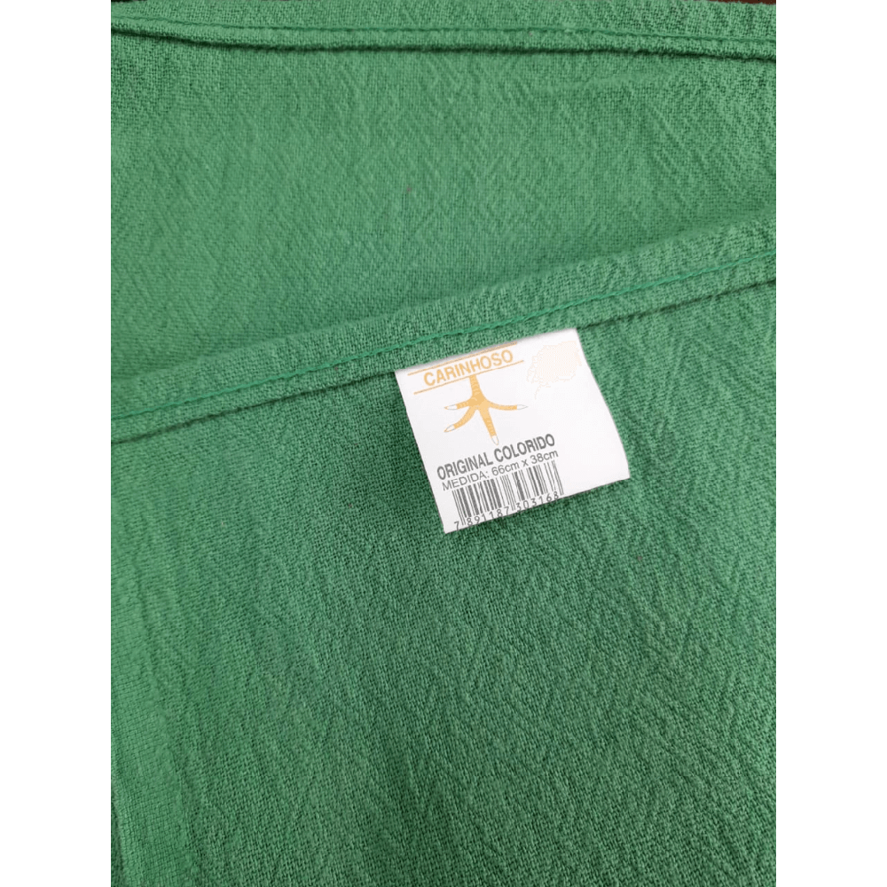 Kit 5 Pano De Prato Verde Bandeira Pé De Galinha 66cm X 38cm