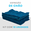 Kit 10 Esfregão Superflex Azul Escuro - 70cm x 41cm