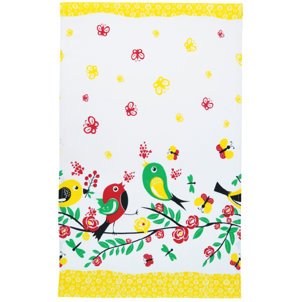 Kit 5 Pano De Prato Estampado - 68cm X 44cm