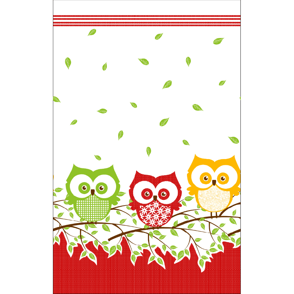 Kit 5 Pano De Prato Estampado - 68cm X 44cm