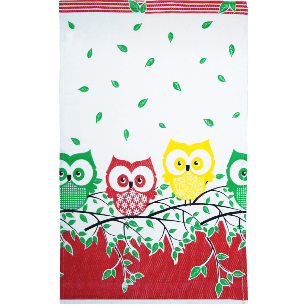 Kit 5 Pano De Prato Estampado - 68cm X 44cm