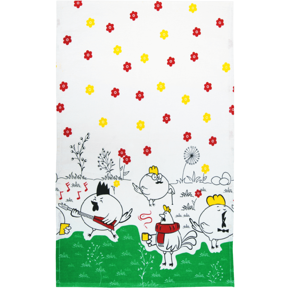Kit 5 Pano De Prato Estampado - 68cm X 44cm