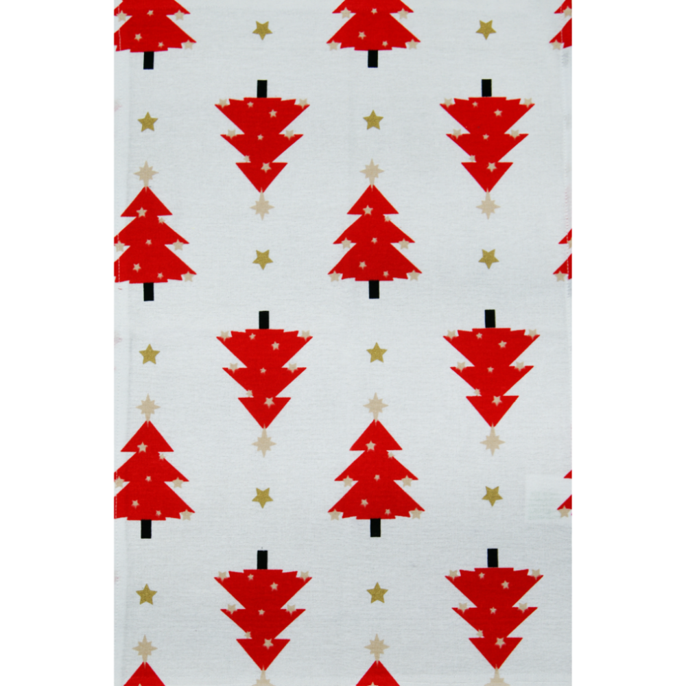 Kit 5 Pano de Prato Reno Metalizado Natal - 59cm X 40cm