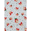Kit 5 Pano de Prato Reno Metalizado Natal - 59cm X 40cm