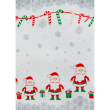 Kit 5 Pano de Prato Reno Metalizado Natal - 59cm X 40cm